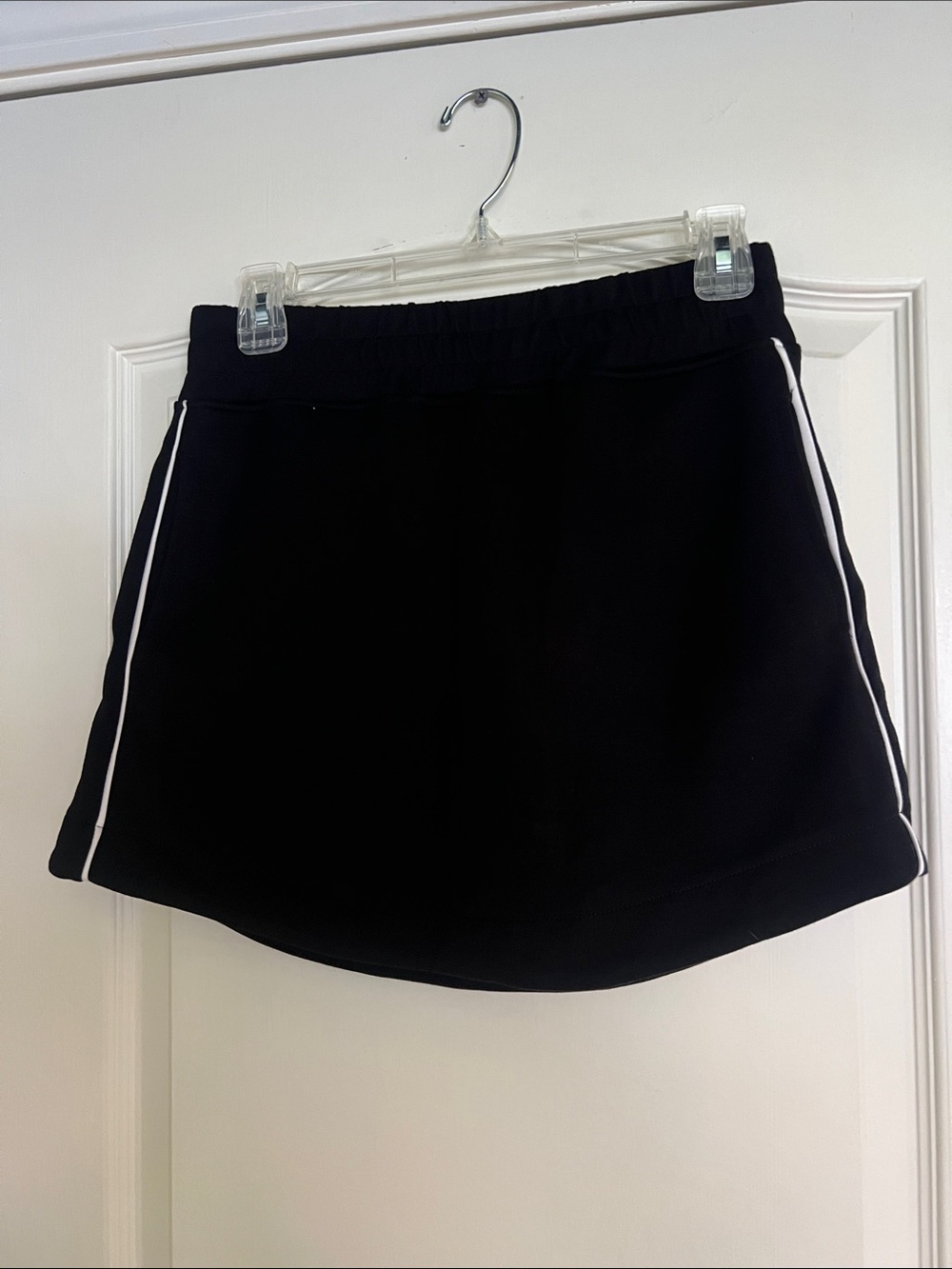 RD Style Black Skort with White Piping